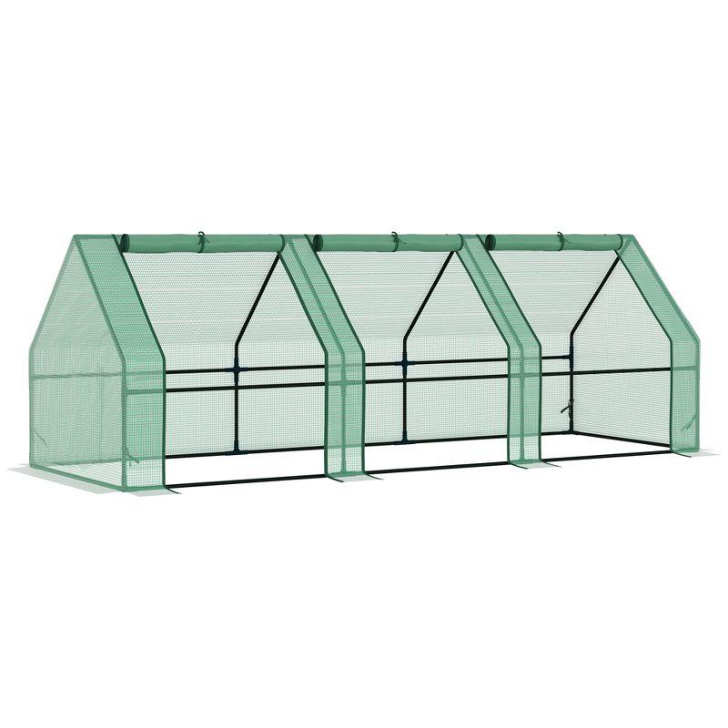 Portable Greenhouse with PE Cover and Steel Frame