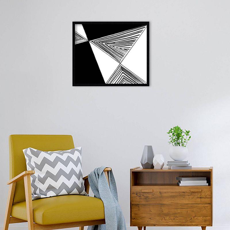 25" x 21" Abstract Perspective by Teju Reval Wood Framed Wall Art Print - Amanti Art: Modern Giclee Lithograph