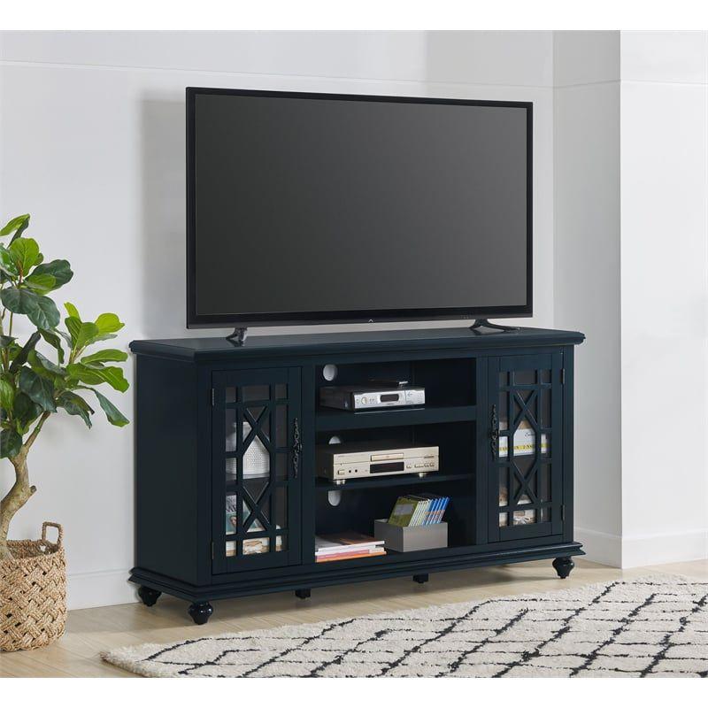 Martin Svensson Home Elegant 2 Door Catalina Blue 63" TV Stand