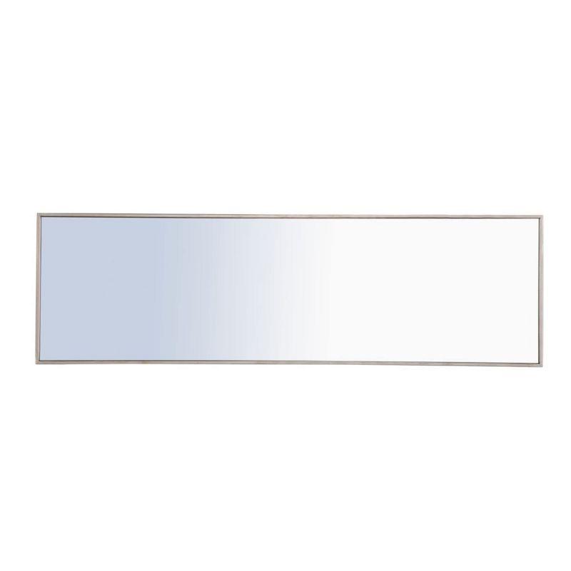 Elegant Lighting Metal frame Rectangle Mirror 18 inch Silver