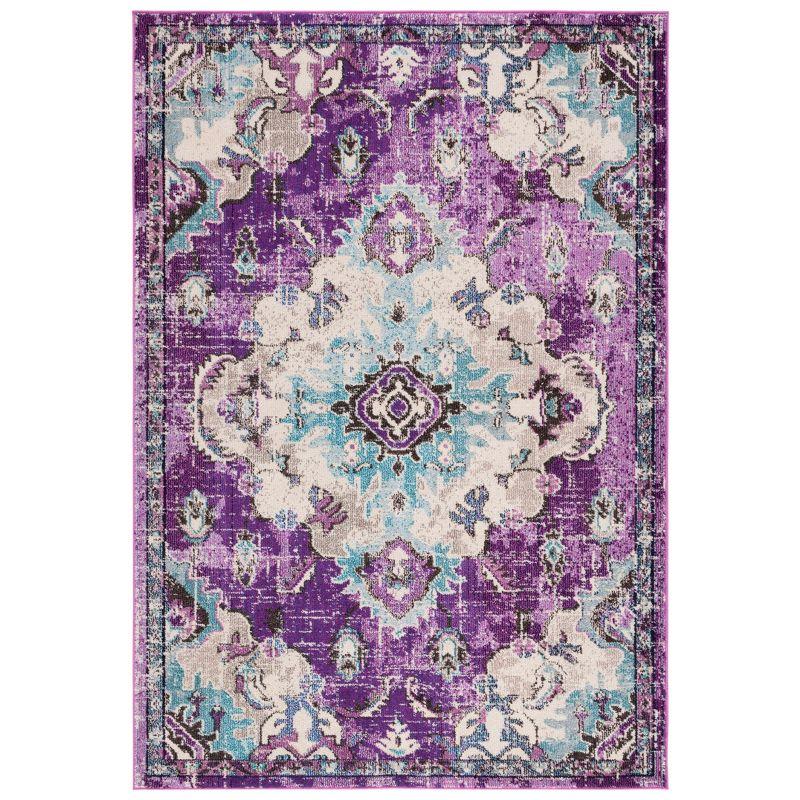 Madison MAD484 Power Loomed Indoor Area Rug - Lavender/Light Blue - 6'x9' - Safavieh
