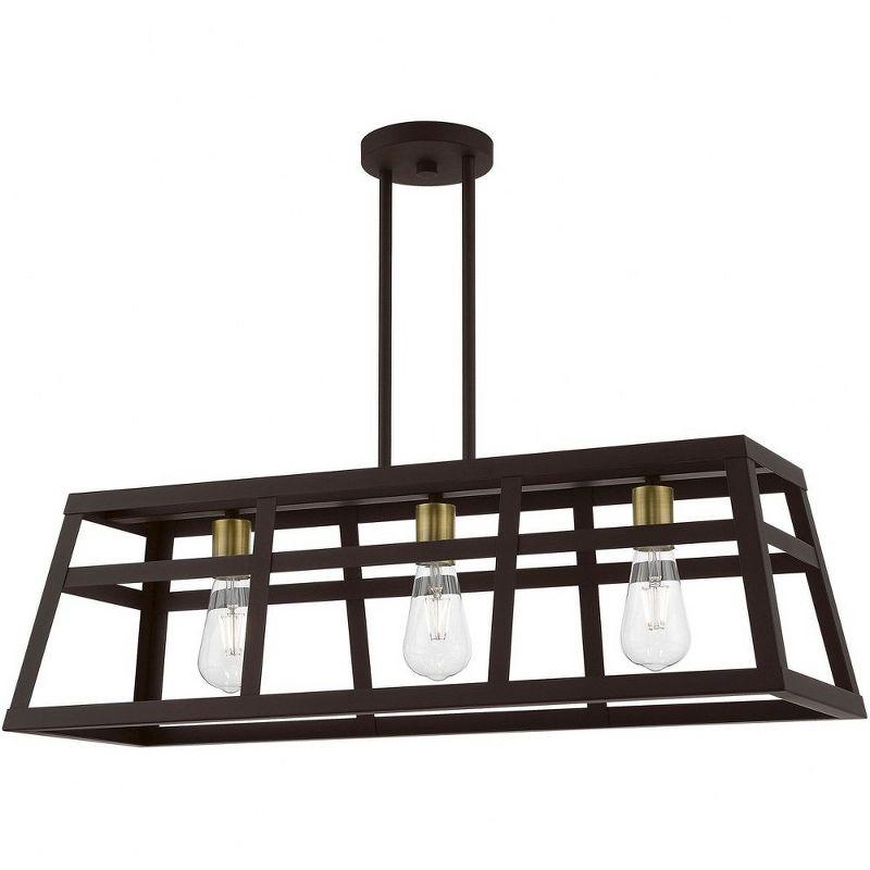 Livex Lighting Schofield 3 - Light Chandelier in  Bronze/Antique Brass