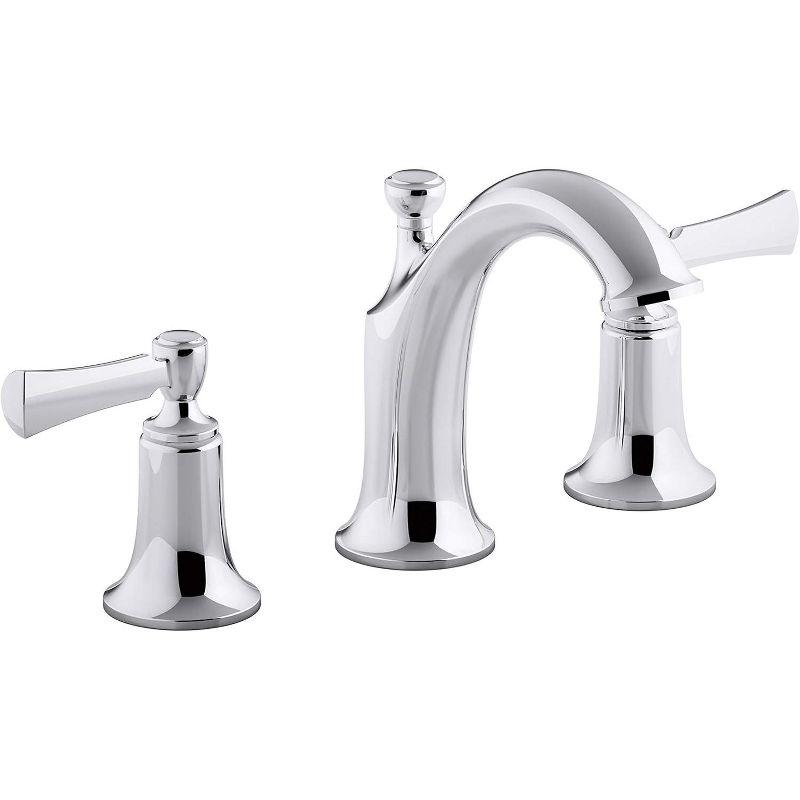 Elliston Classic Polished Chrome 8" Widespread Bathroom Faucet