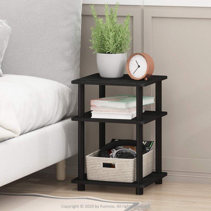 Black Wood Easy Assembly Multipurpose Shelf