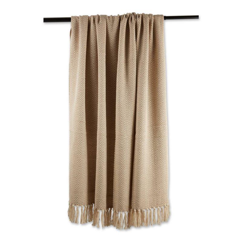 Design Imports Hand Woven Throw Blanket
