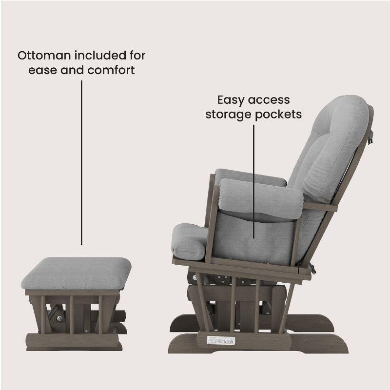 Child Craft Cozy Glider Rocker and Ottoman