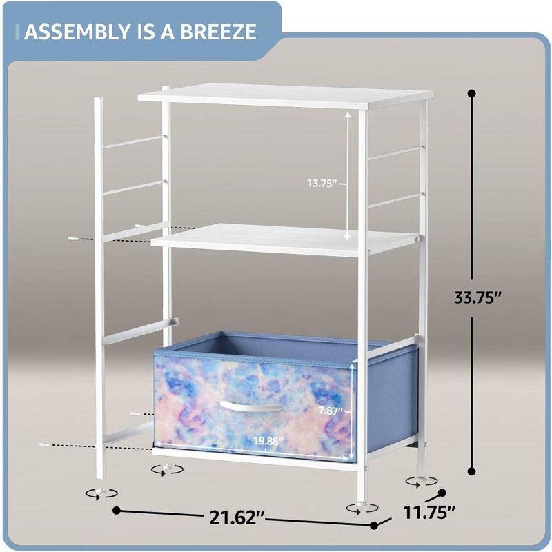 Sorbus Nightstand 2-Drawer Shelf Storage