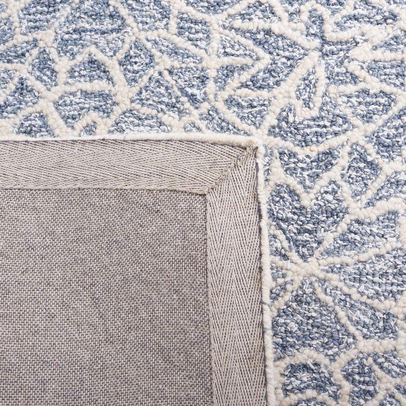 Abstract ABT352 Hand Tufted Area Rug - Ivory/Blue - 4'x6' - Safavieh.