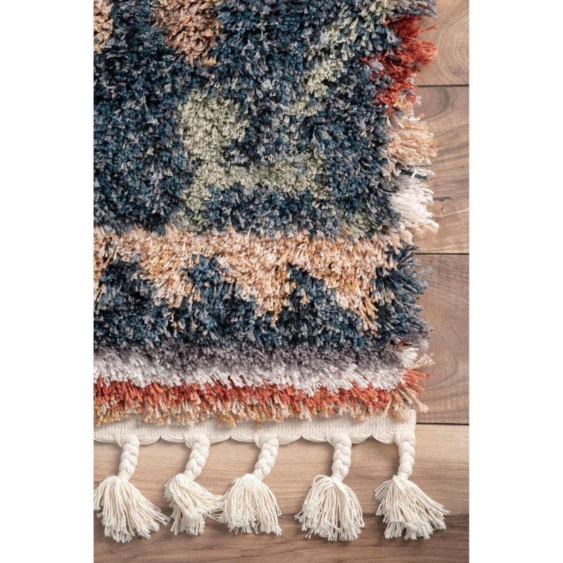 Nuloom Southwestern Rosemarie Moroccan Tassel Shag Indoor Area Rug