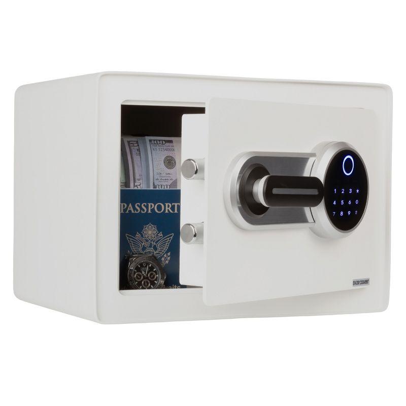 Stalwart Stalwart Biometric Safe - Lock Box with Fingerprint Scanner and Digital Key for Quick Access - Money Safe for Cash and Jewelry - Home Safes