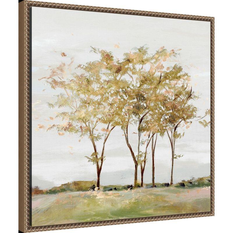 Amanti Art Golden Acre Wood (Trees) by Isabelle Z Canvas Wall Art Print Framed 22 x 22-in.