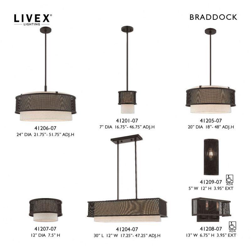 Livex Lighting Braddock 4 - Light Chandelier in  Bronze