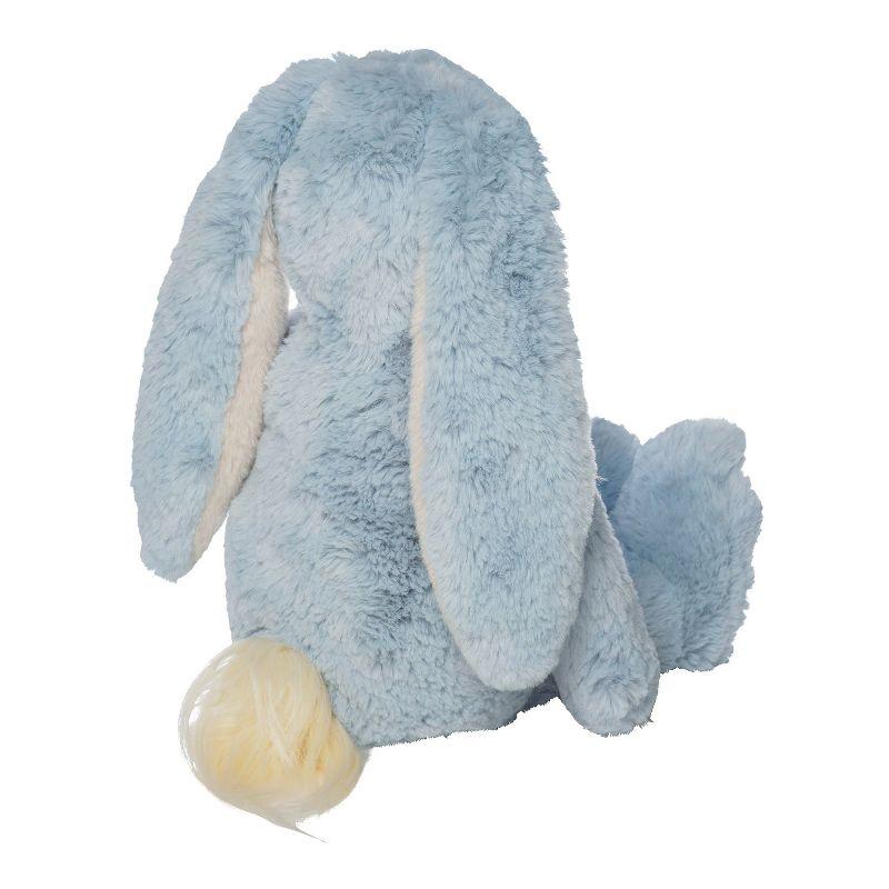 Manhattan Toy River the Blue & Light Apricot Snuggle Bunnies 12" Stuffed Animal with Embroidered Accents