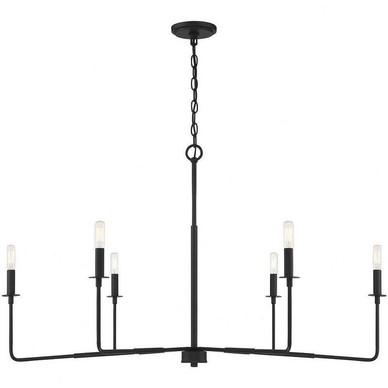 Savoy House Salerno 6 - Light Chandelier in  Matte Black