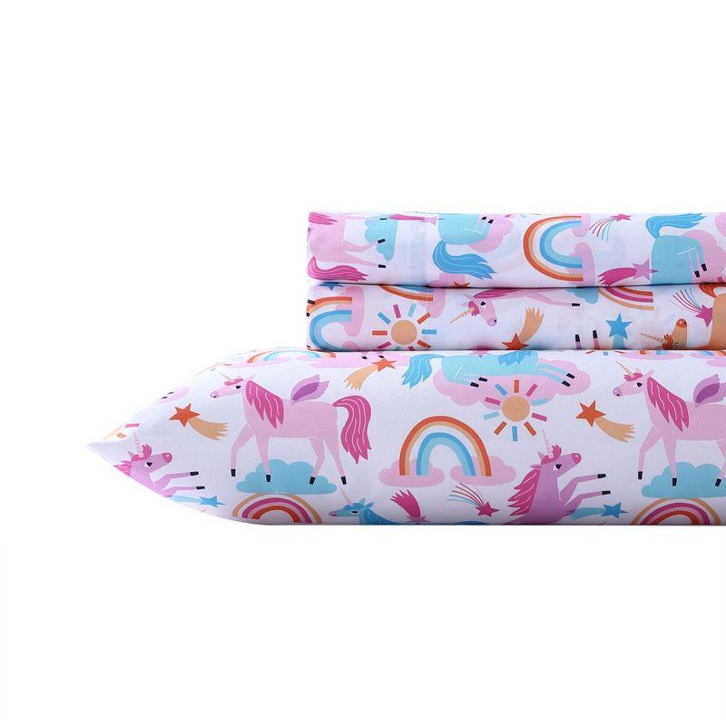 Unicorn Pink Microfiber Sheet Set