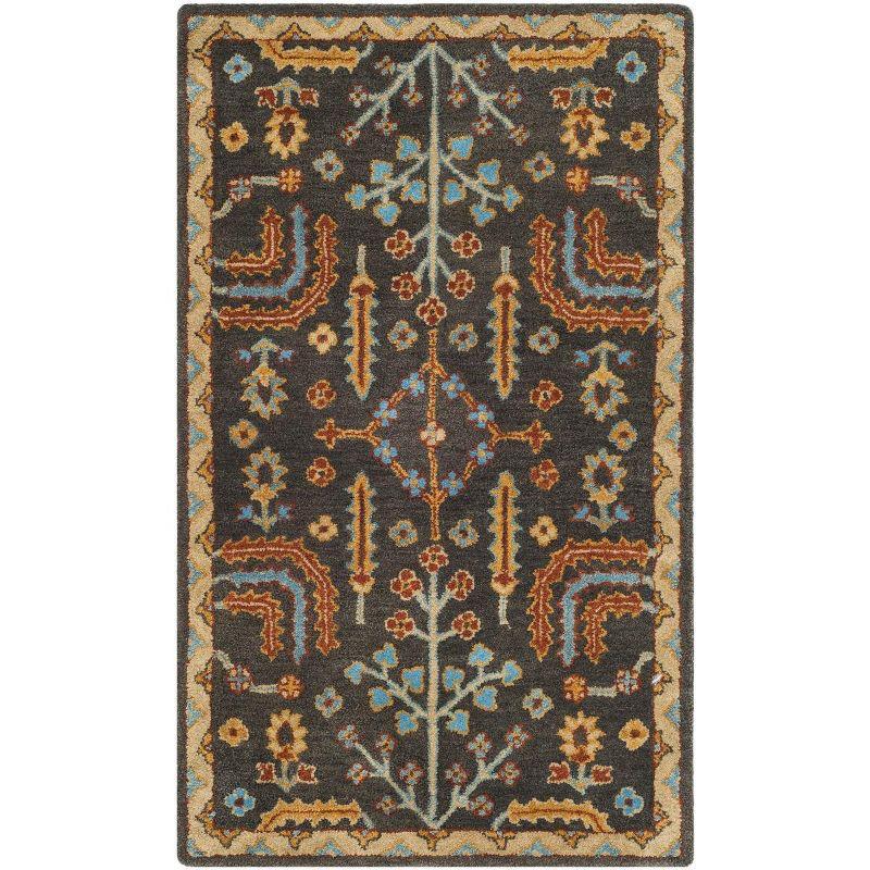 Heritage 3' x 5' Blue Hand-Tufted Wool Area Rug