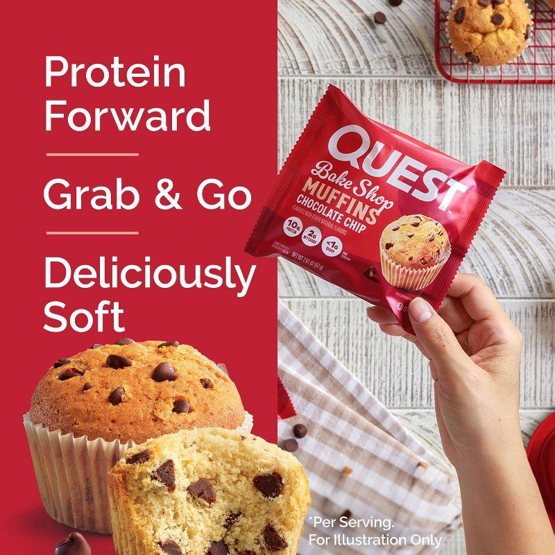 Quest Nutrition Bake Shop Muffin - Chocolate Chip - 8ct