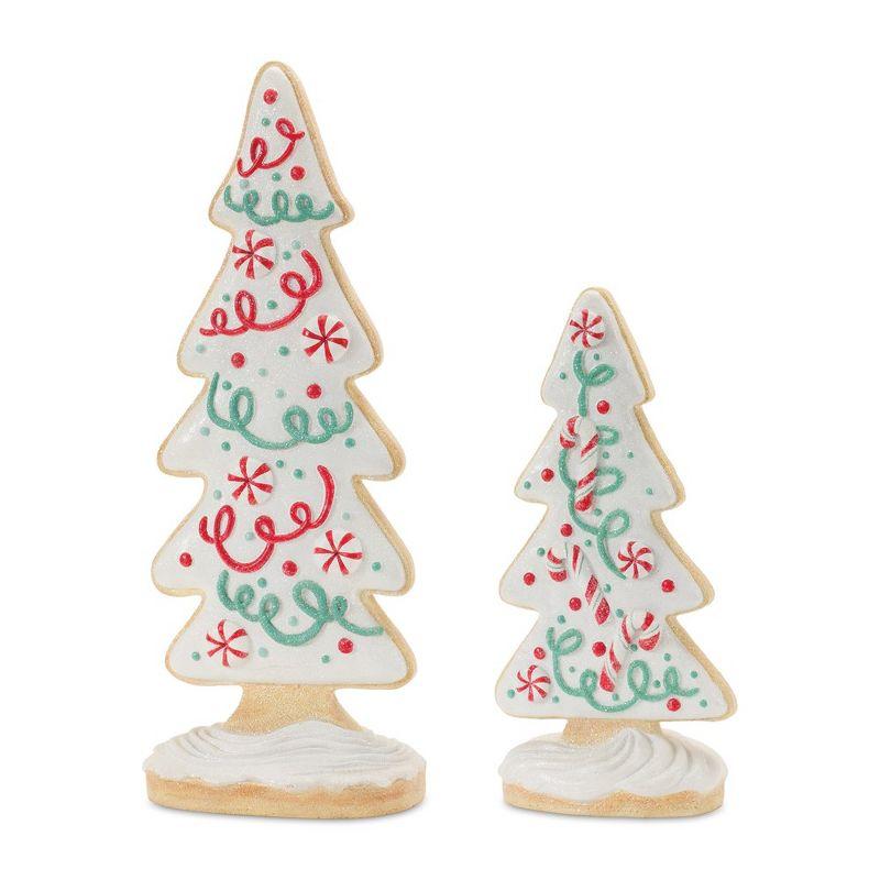 Melrose Gingerbread Holiday Tree (Set of 2)