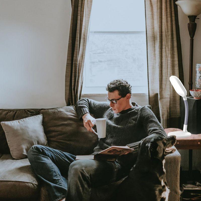 Hastings Home LED Sunlight Desk Lamp With Dimmer Switch