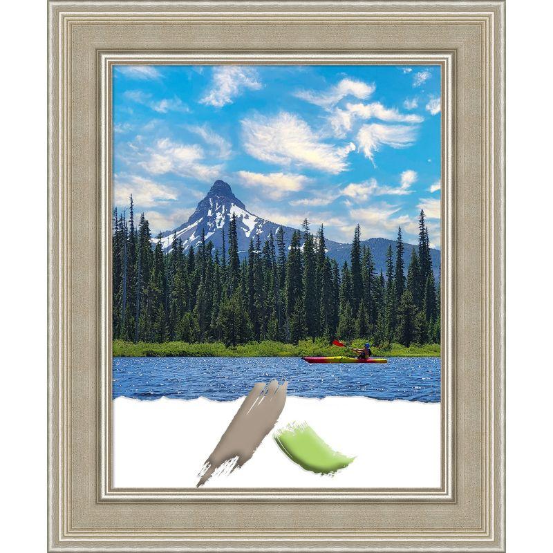 Mezzo Silver Satin Finish Wood Wall Picture Frame 11x14