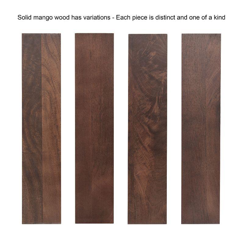Kate and Laurel Prema Framed Wall Mirror, 26x26, Walnut Brown