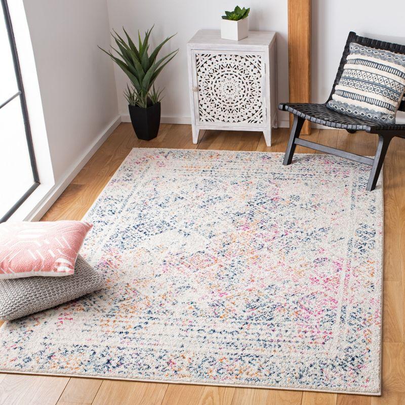 Tulum TUL264 Power Loomed Indoor Area Rug - Ivory/Dark Blue - 6'x9' - Safavieh