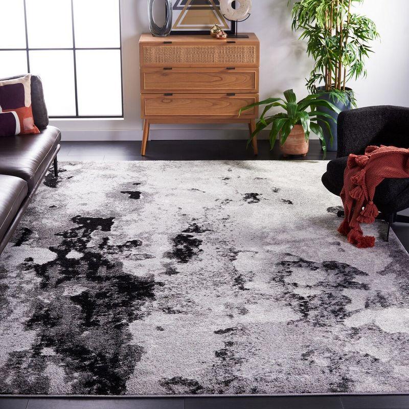 Adirondack ADR134 Machine Made Indoor Area Rug - Grey/Black - 11'x15' - Safavieh