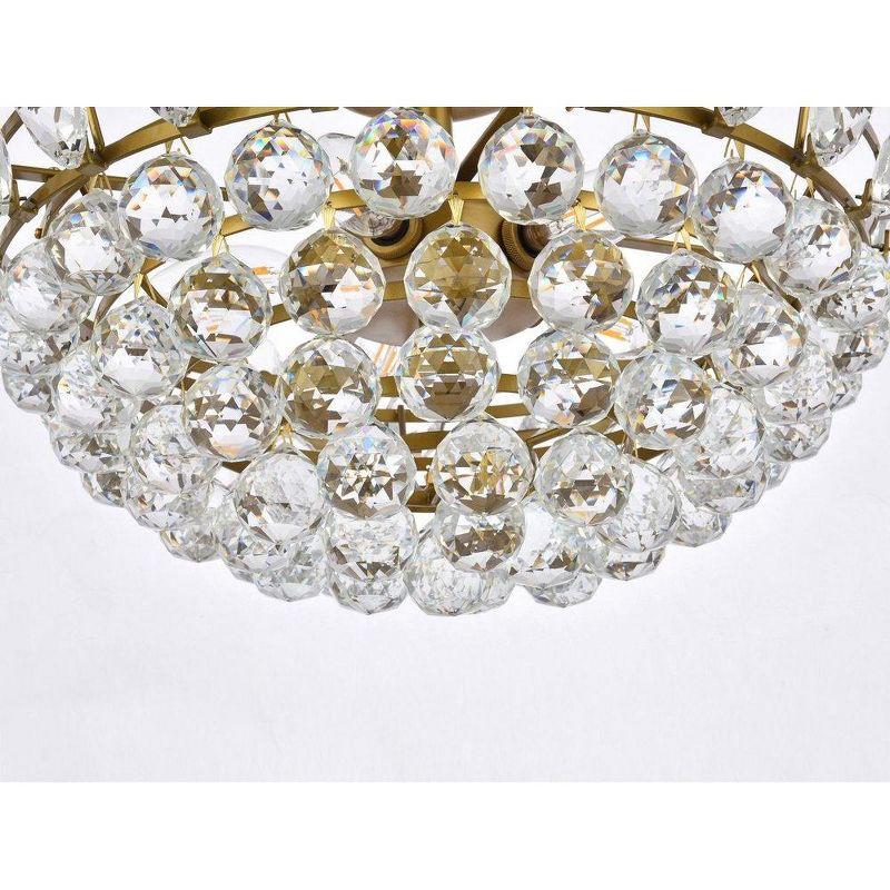 Elegant Lighting Emilia 18 inch flush mount in brass