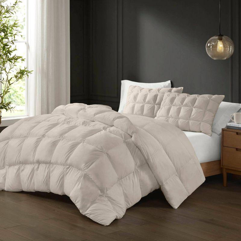 Madison Park Stay Puffed Overfilled Down Alternative Comforter Tan