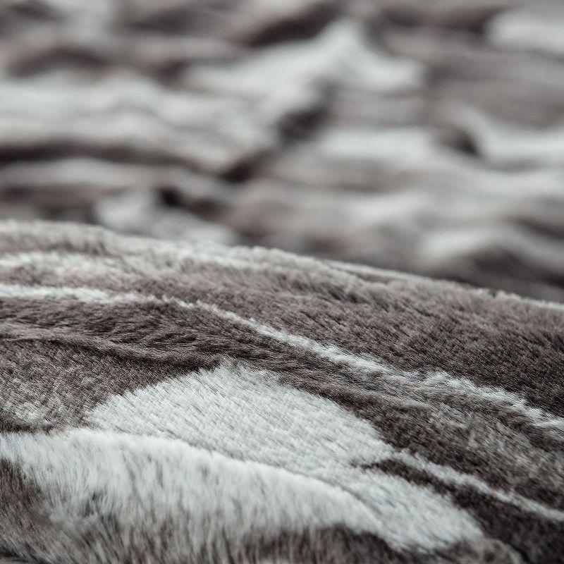 Chanasya Black White Microfiber Reversible Duvet Cover Set