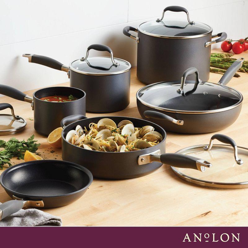 Anolon Advanced Home 11pc Hard Anodized Nonstick Cookware Set Moonstone