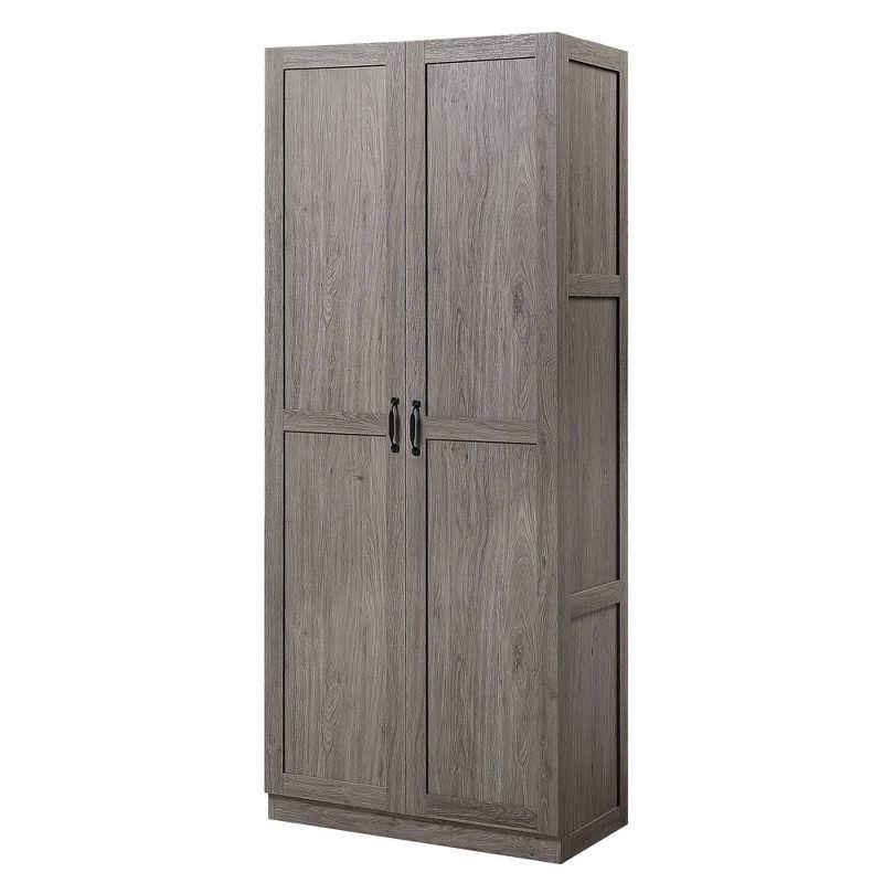 Set of 2 Hopkins Modern 4 Shelf Storage Closets - Manhattan Comfort