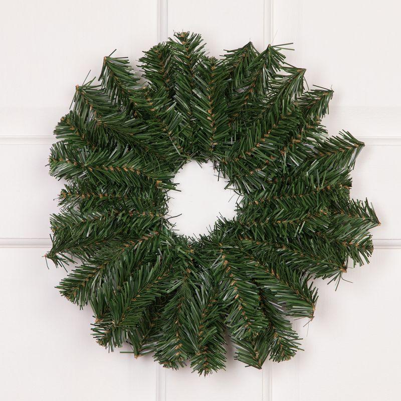 12-Inch Green Pine Artificial Christmas Wreath