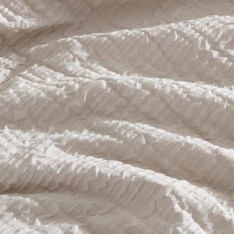 Kenneth Cole Serenity Wavy Lines Beige Comforter Set