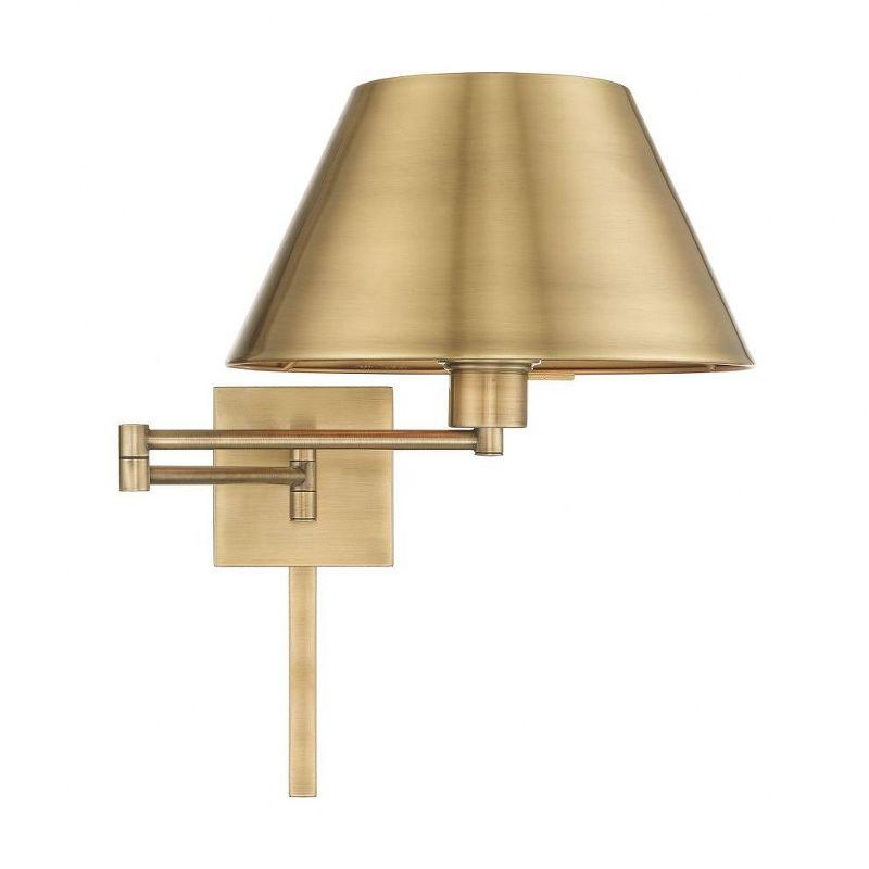 Livex Lighting 1 - Light Wall Light in  Antique Brass