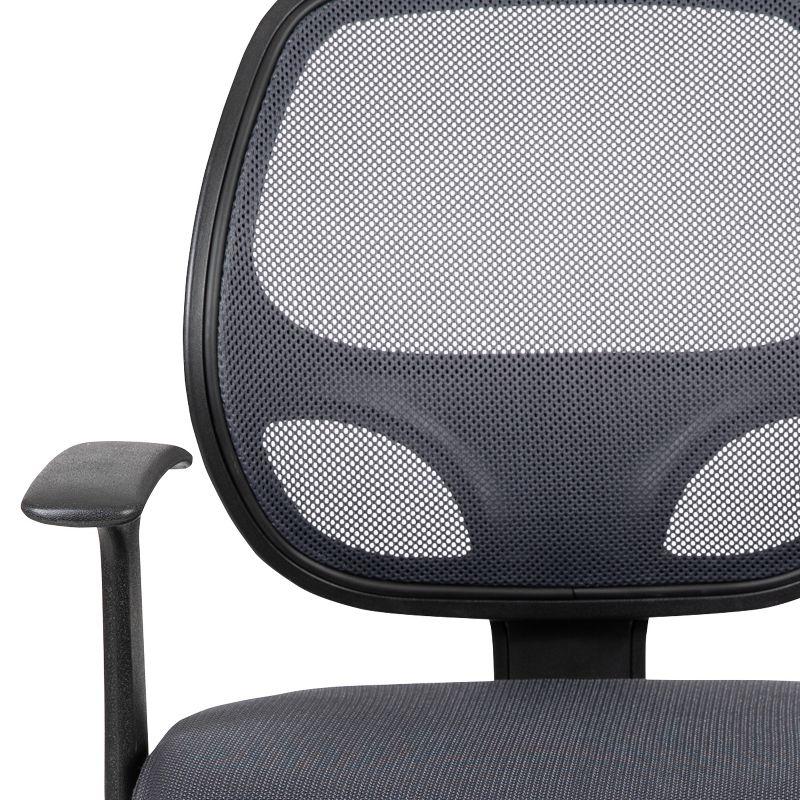 Mid-Back Mesh Swivel Ergonomic Task Office Chair - Arms