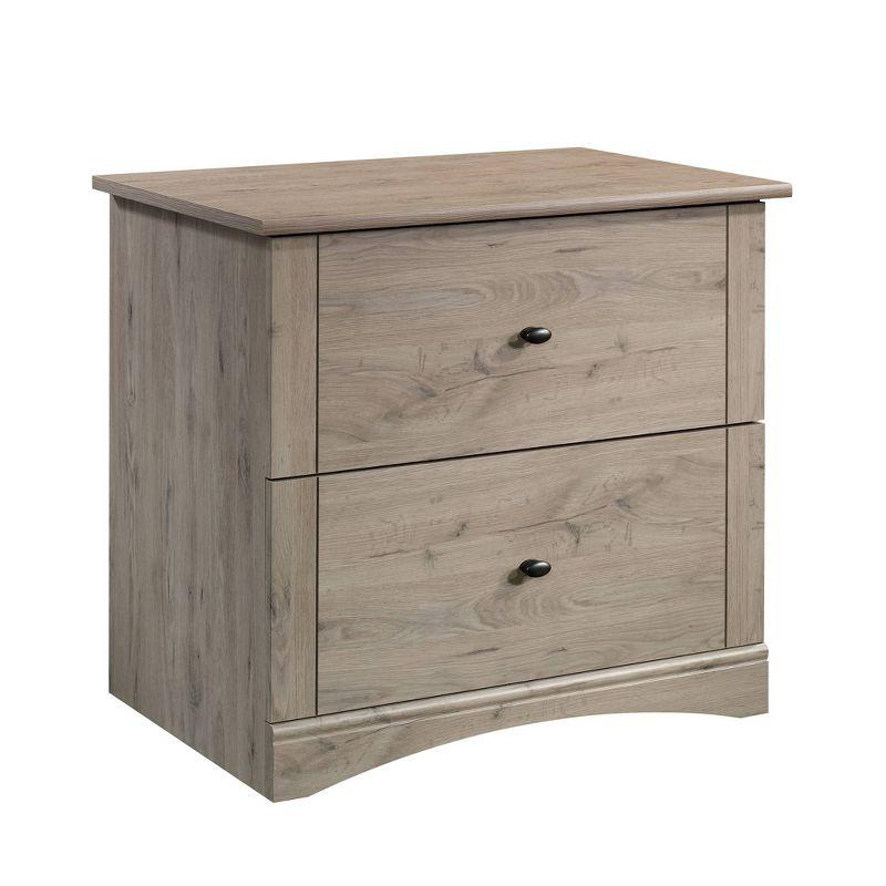 2 Drawer Lateral File Cabinet Laurel Oak - Sauder: Full Extension, Legal/Letter Size, Interlocking