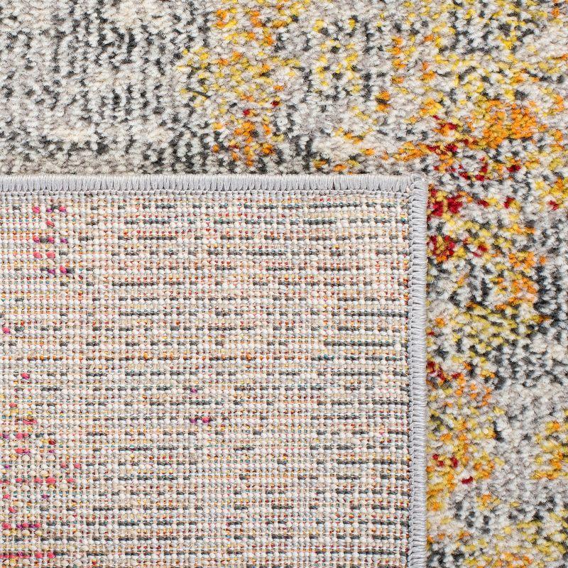 Madison MAD440 Power Loomed Indoor Area Rug - Grey/Gold - 9'x9' - Safavieh