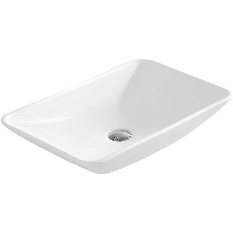 Fine Fixtures Rectangular Vessel Bathroom Sink Vitreous China