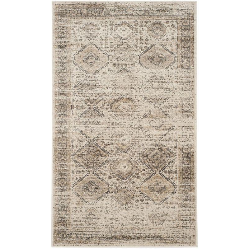 Vintage VTG118 Power Loomed Indoor Skid-Resistant Area Rug - Stone - 4'x5'7" - Safavieh