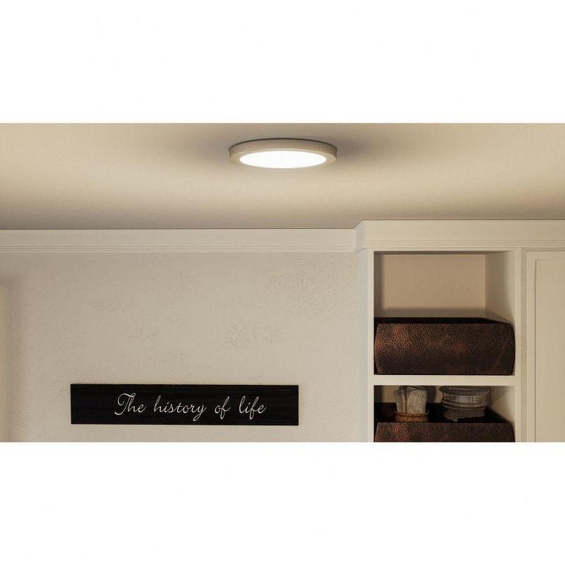 Quoizel Lighting Outskirts 1 - Light Flush Mount in  Brushed Nickel