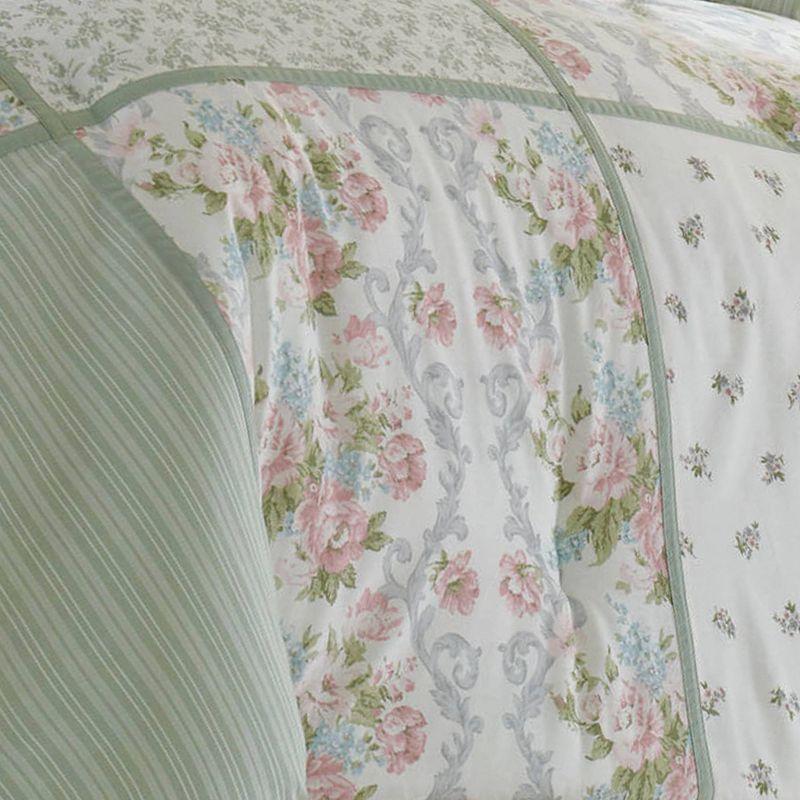 Laura Ashley Harper Green Cotton Comforter Set & Reviews | Wayfair