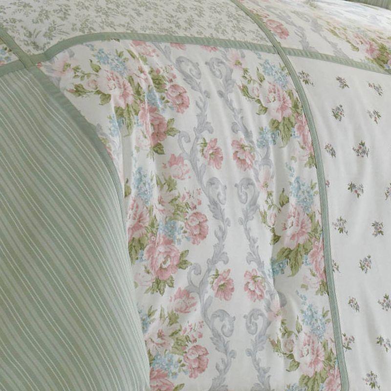 Laura Ashley Harper Green Cotton Comforter Set