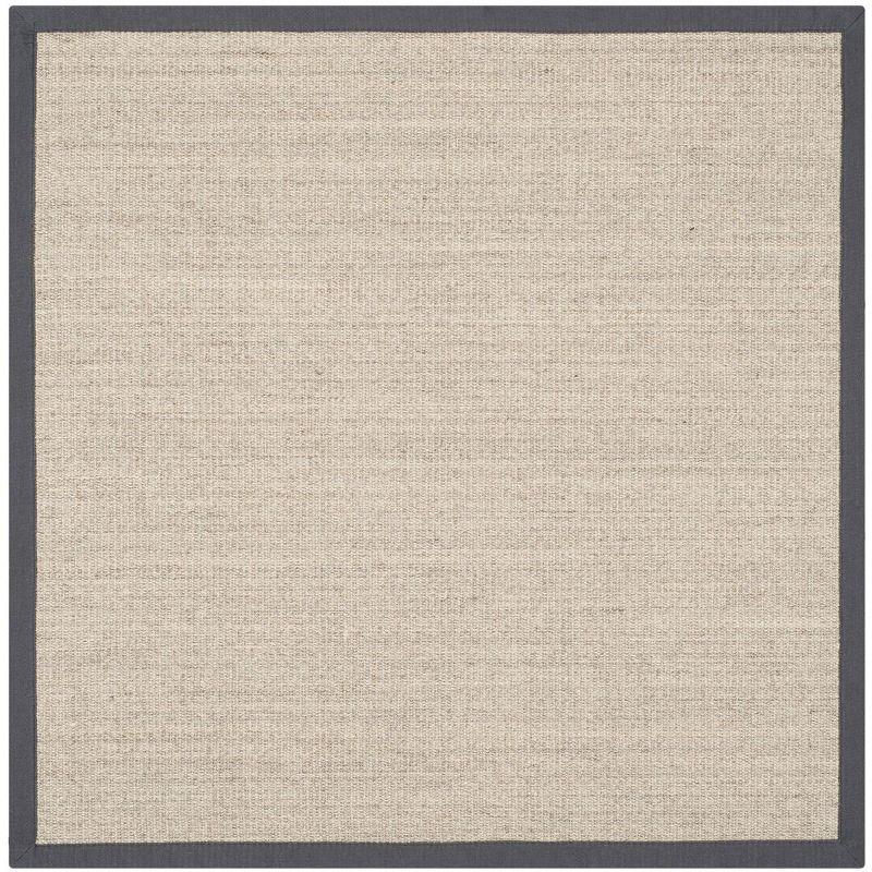 Natural Fiber NF441 Power Loomed Indoor Area Rug - Marble/Grey - 4'x4' - Safavieh