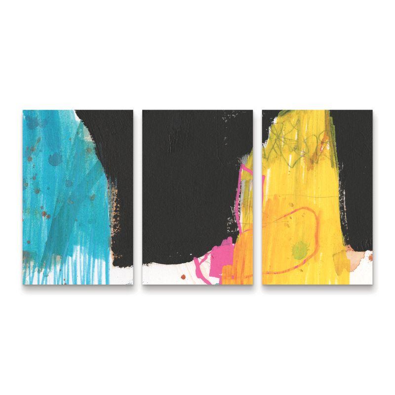 Jennifer Goldberger Abstract Multicolor Canvas Wall Art Set