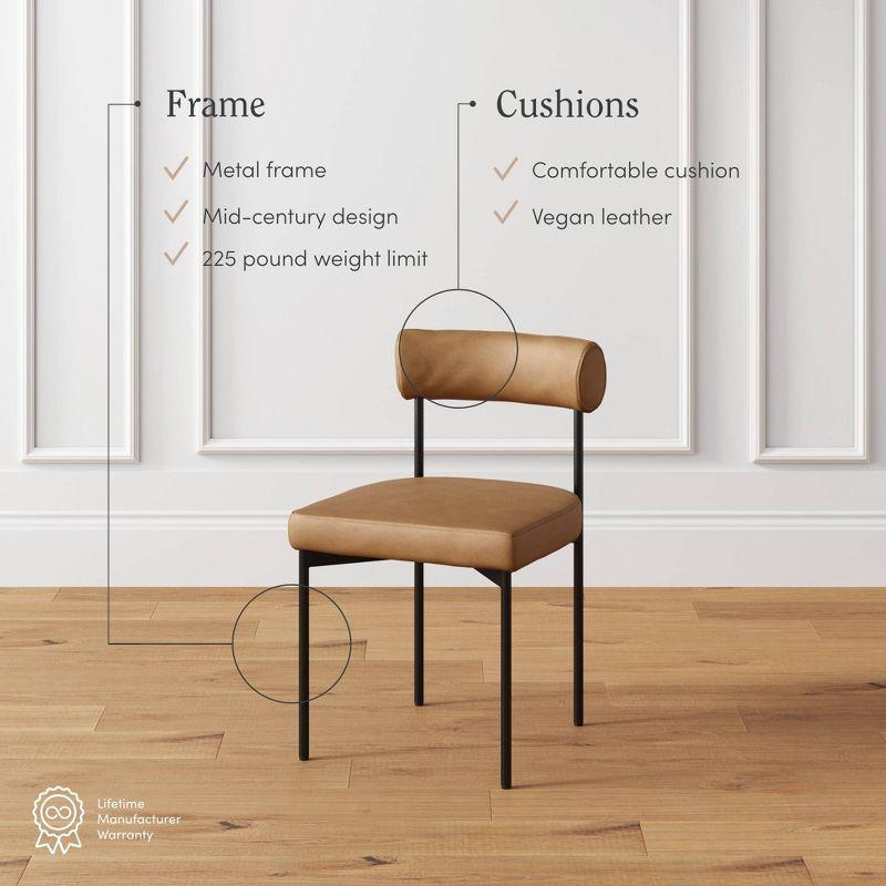 Dahlia 18'' H Upholstered Metal Side Chair
