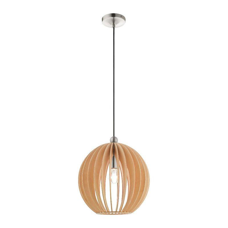 Livex Lighting Pendants 1 - Light Pendant in  Brushed Nickel