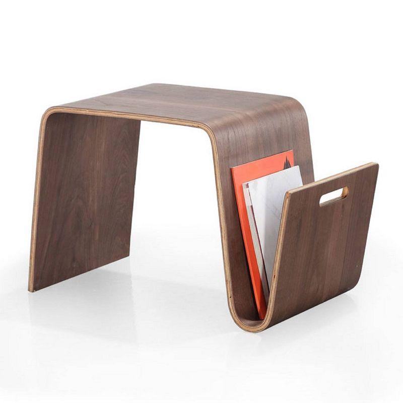 Brookside Walnut Rectangular Minimalist End Table