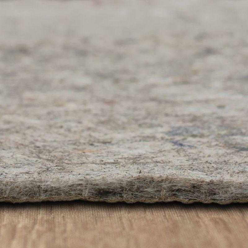 Gray Felt and Rubber All-Purpose Rug Pad, 5' x 7'