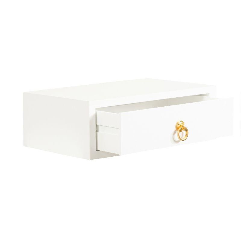 Kate and Laurel Decklyn Floating Side Table with Drawer